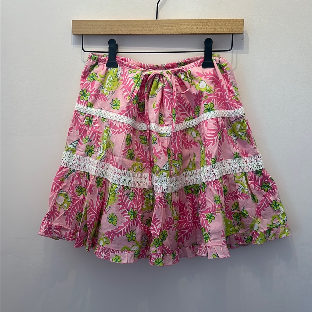 Lily Pulitzer Skirt with Lace Trim